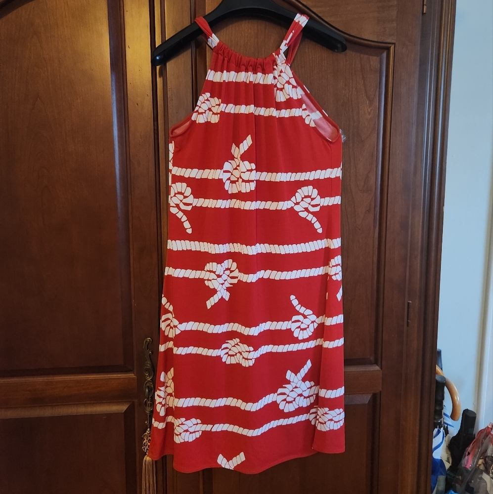 Cynthia Rowley Red and White Striped Dress
